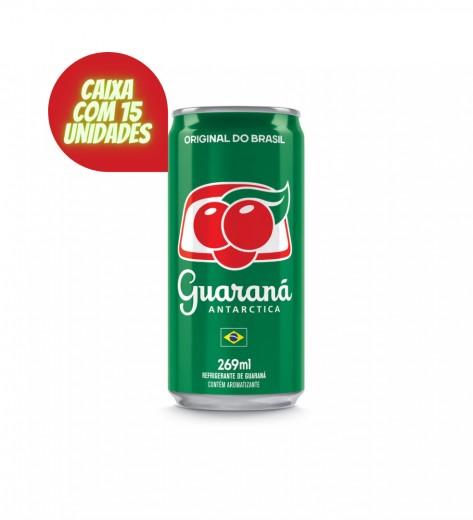 Guaraná ant lata 263ml caixa com 15 unds