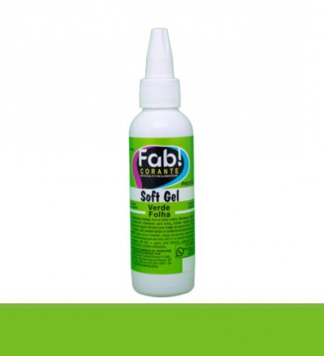 Corante Soft Gel Verde Folha 25ml