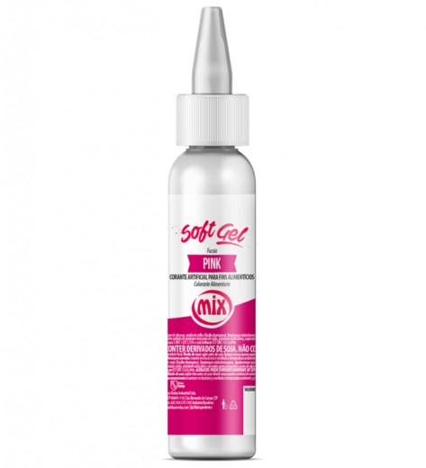 Corante soft gel pink 25ml