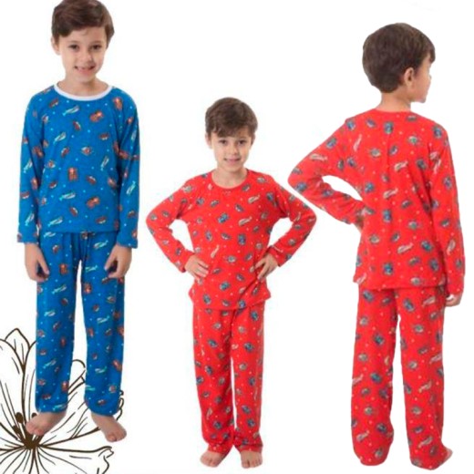 Pijama Infantil Masculino Suede